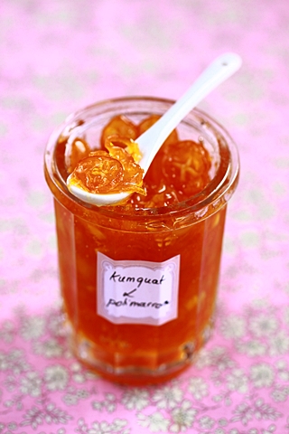 Confiture de kumquat et de potimarron
